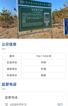 乡镇林长公示牌